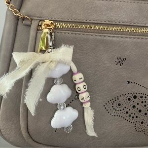 Bow Purse Charm/Keychain with Cloud